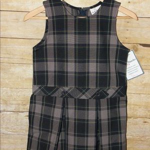 Girls plaid school uniform jumper 6/6x